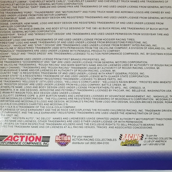 Nascar Limited Edition 1995 Rick Carelli #6  Racing Action Platinum Series - Picture 4 of 4